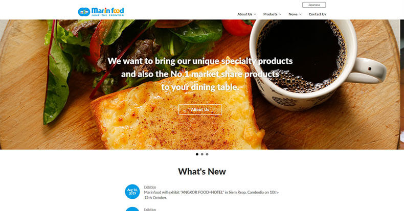 サイトリニューアル 英語サイト制作 スマホ対応